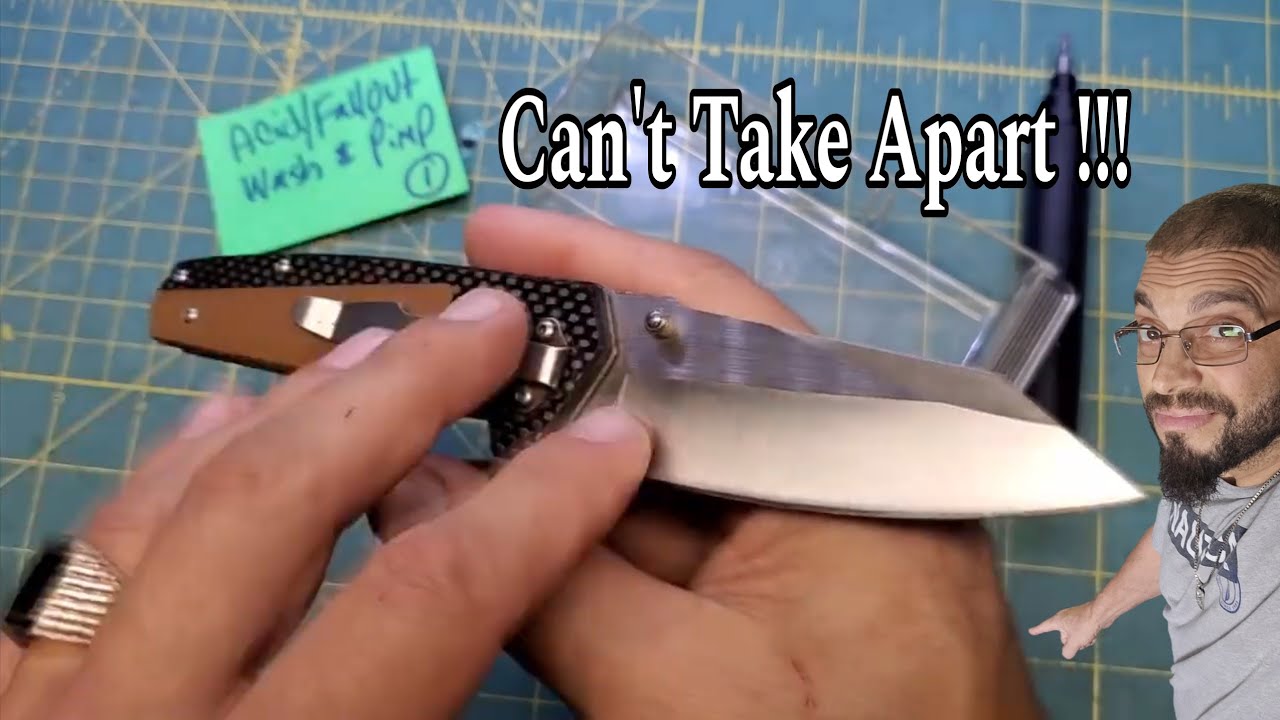 How To Maintenance a Folding Knife That Your Unable to Take Apart