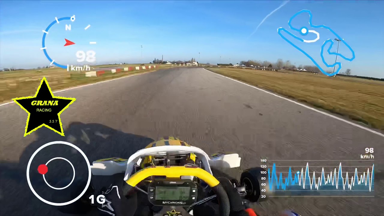 Onboard Pista Go-kart Migliaro Migliarino kz125 gold kart