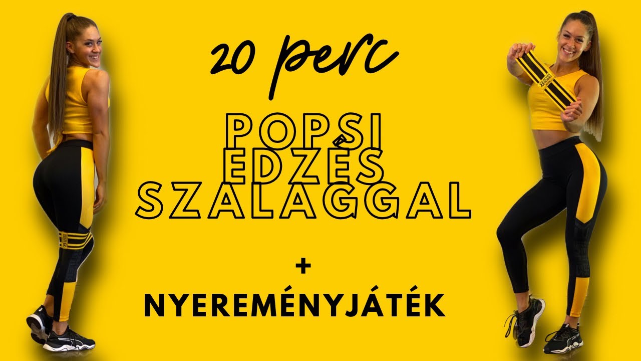 Home workout | Popsi edzés gumiszalaggal 🍑