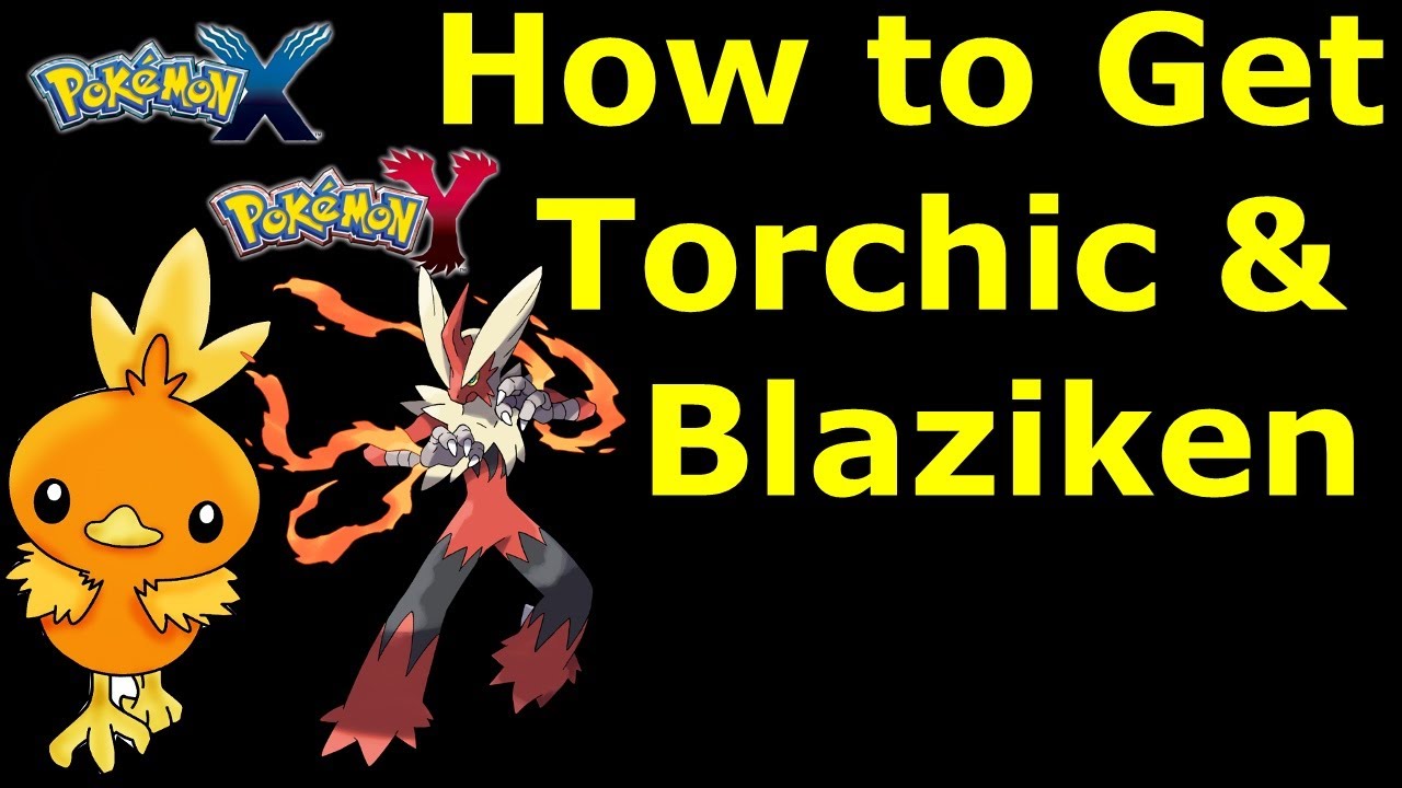Pokemon X and Y How to Get Torchic & Blaziken - Mega Torchic Mystery Gift Event