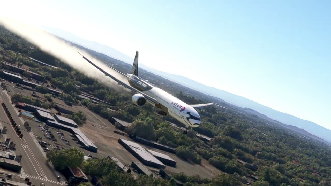 lost control landing at small airport / mexico ; game