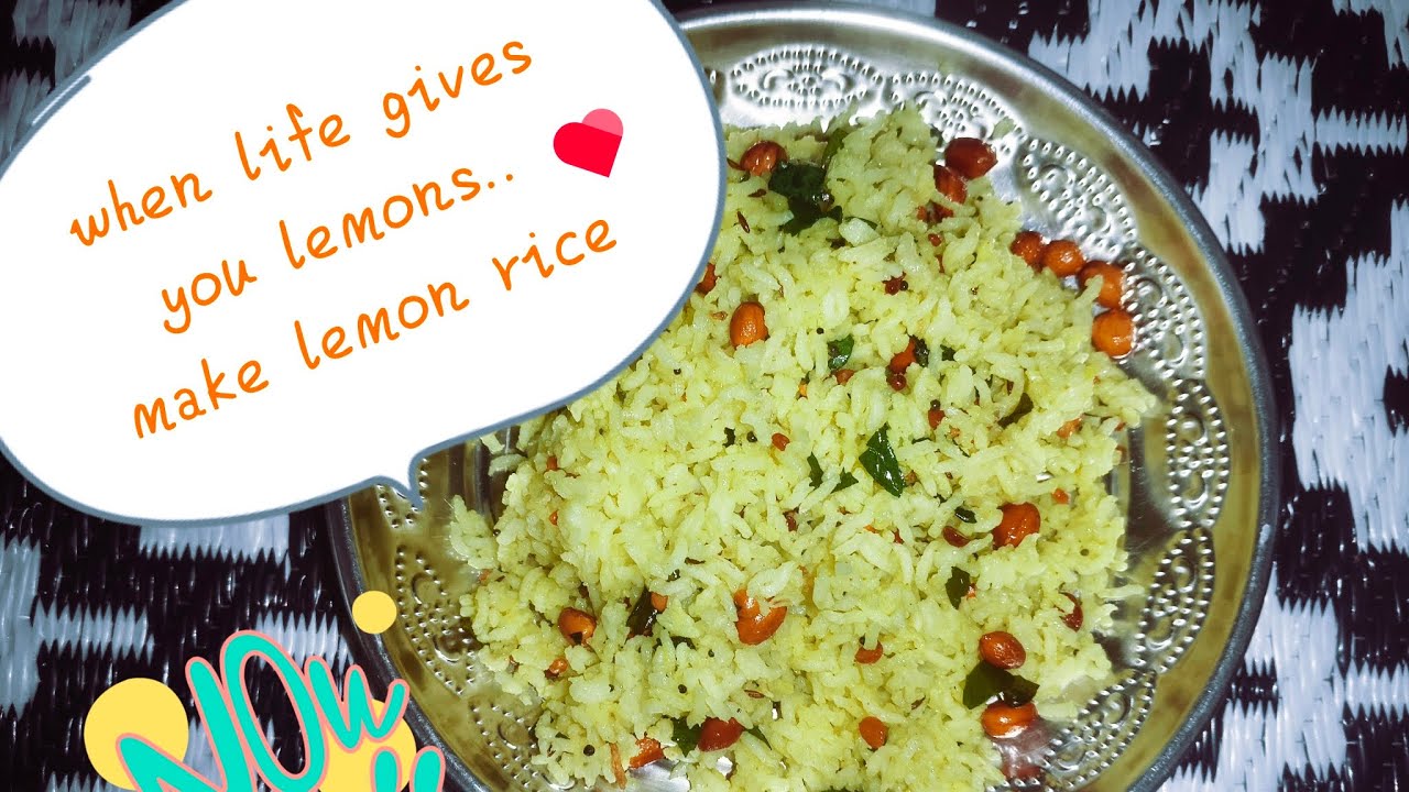 Nimmakaya pulihora | Easy lemon rice recipe 🍋  #nimmakayapulihora 