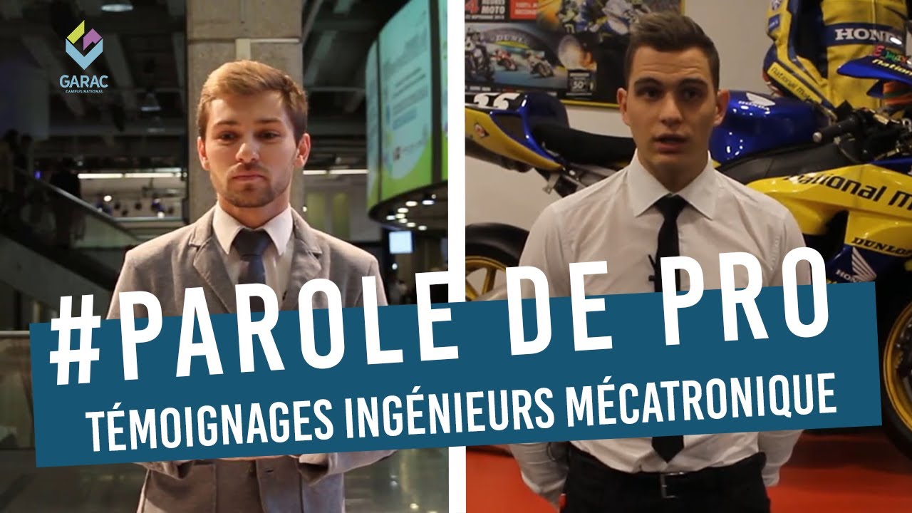 Témoignages Ingénieurs Mécatronique CNAM GARAC