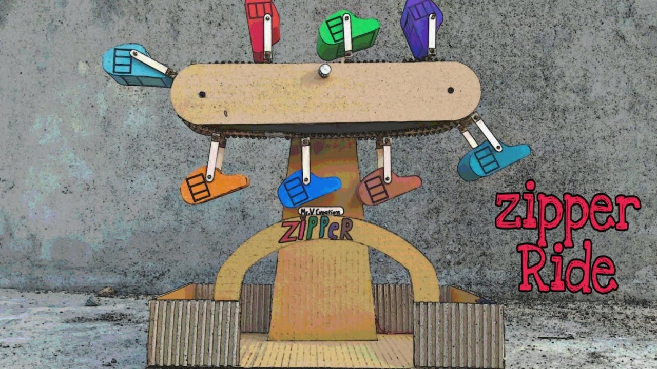 DIY - Zipper Ride | How to Make A Homemade Carnival Zipper Ride | @Mr.Vcreation