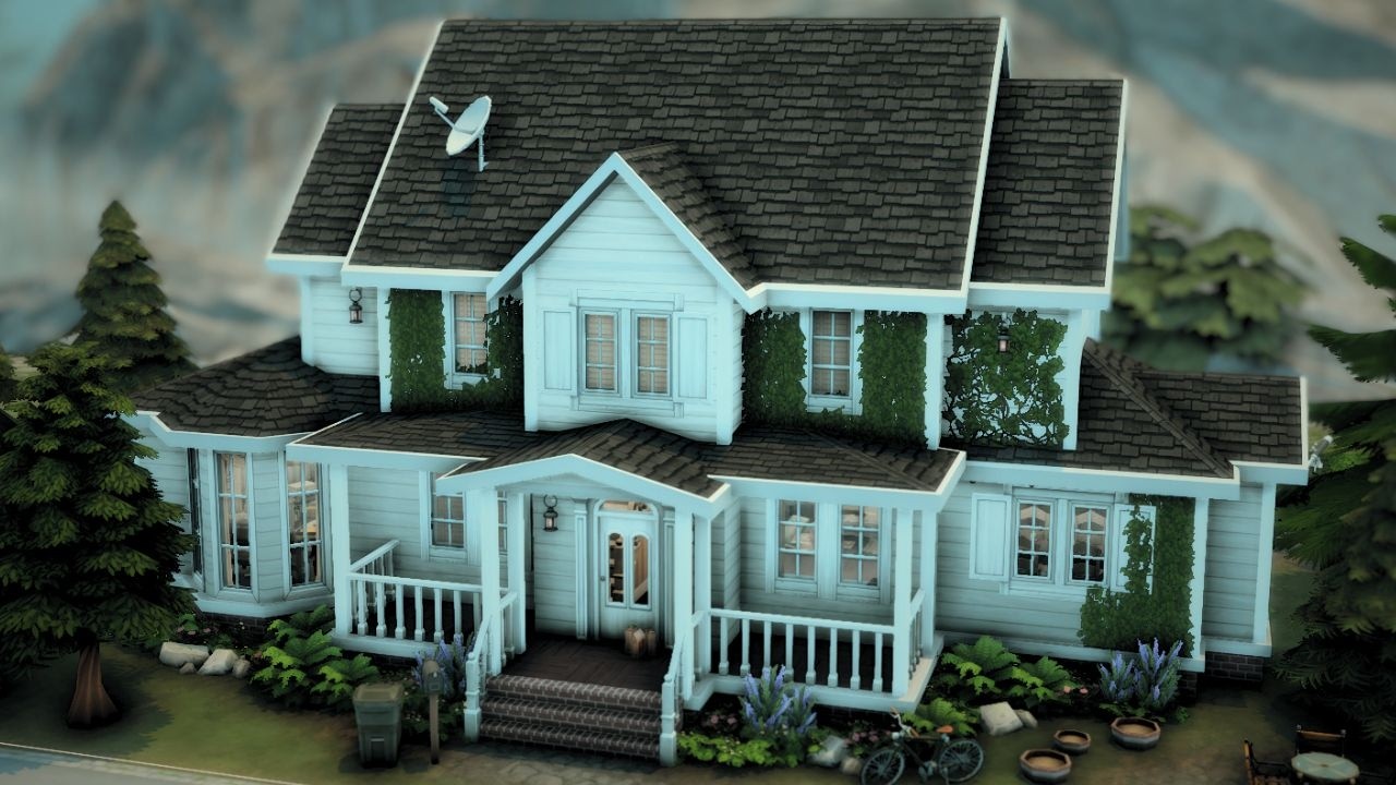 Detective's Suburban House | The Sims 4 | Stop Motion Build [no CC]