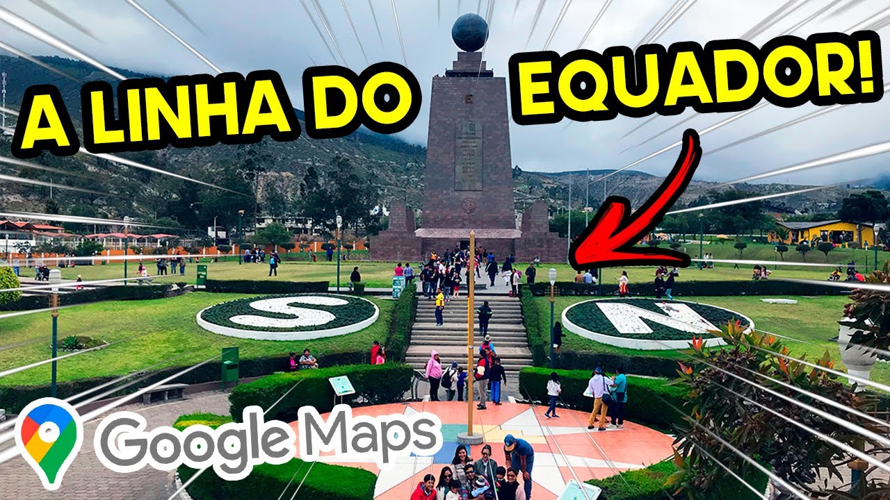 O que tem na LINHA DO EQUADOR? | GOOGLE MAPS |