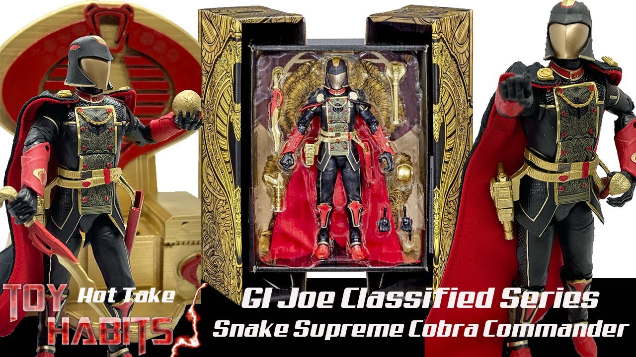 Snake Supreme Cobra Commander GI Joe Classified Series Review + Custom 3D Printed Throne!