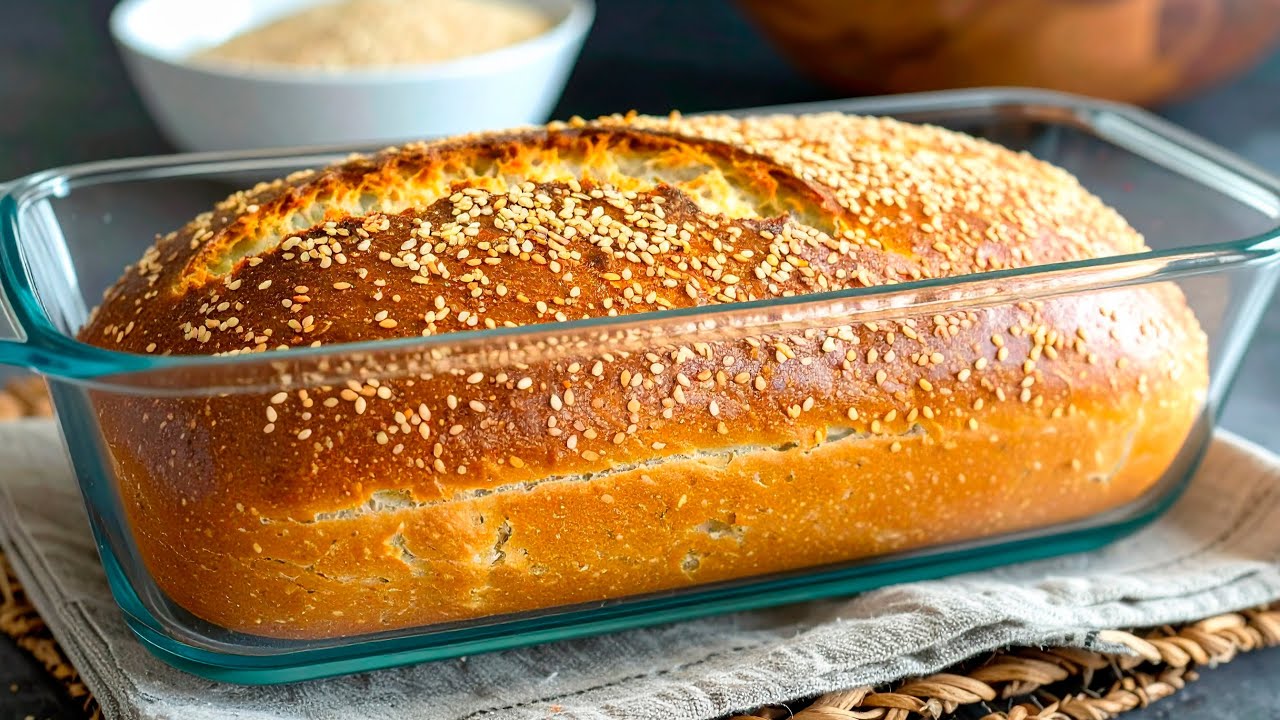Gesundes Linsenbrot in 5 Minuten! Ohne Mehl und Hefe!