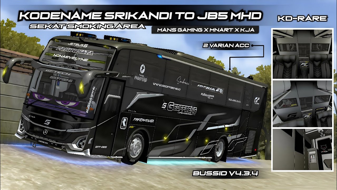 share KODENAME ACC SRIKANDI TO JB5 NEW INTERIOR AREA SMOKING FREE LIVERY STIKER | BUSSID V4.3.4