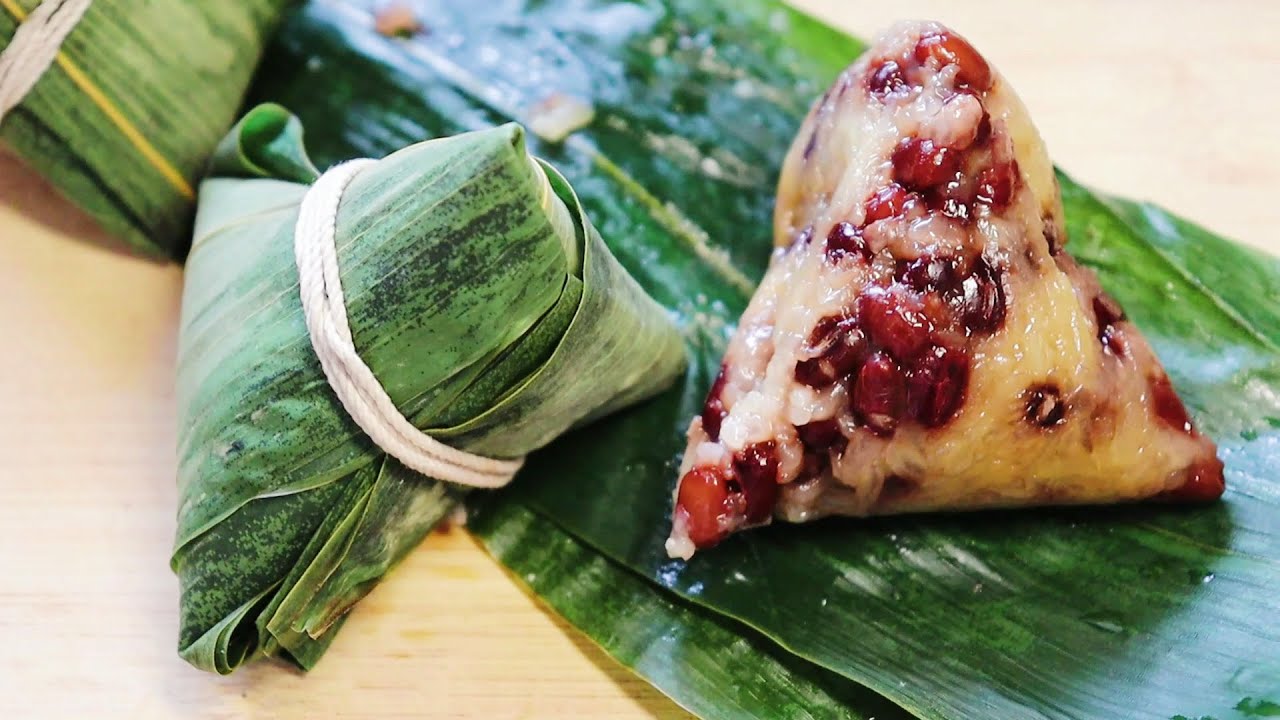 Zongzi Tamales Chinos/ Humitas chinos con relleno de frijoles | COMIDA TRADICIONAL