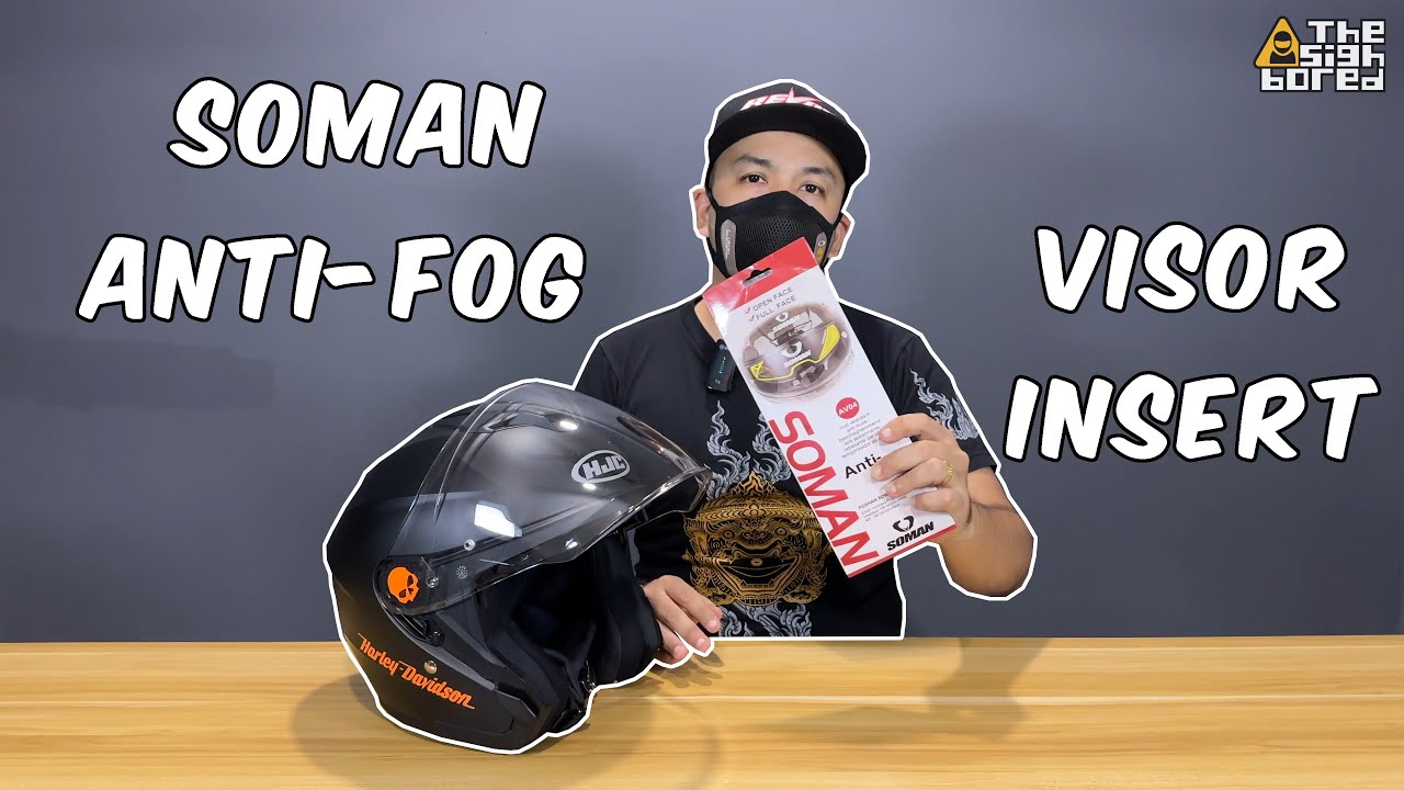 Soman anti-fog visor insert for motorcycle helmet