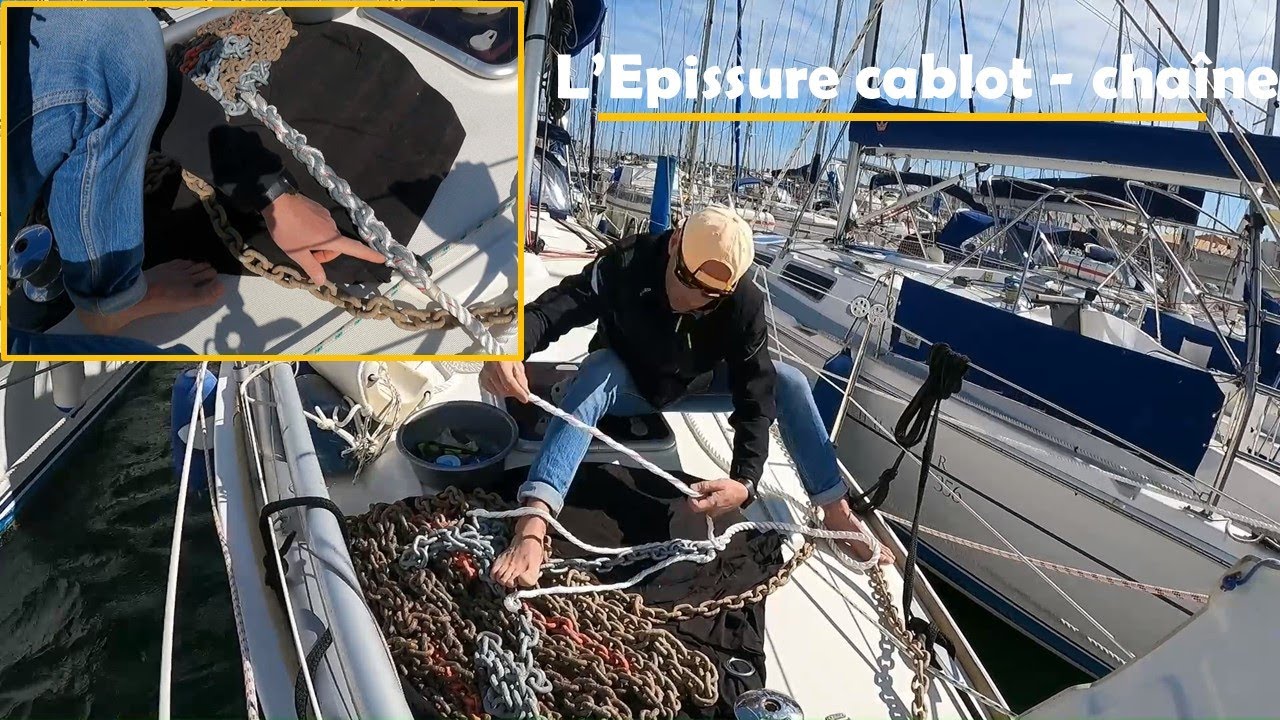 Epissure chaîne cablot 3 torons