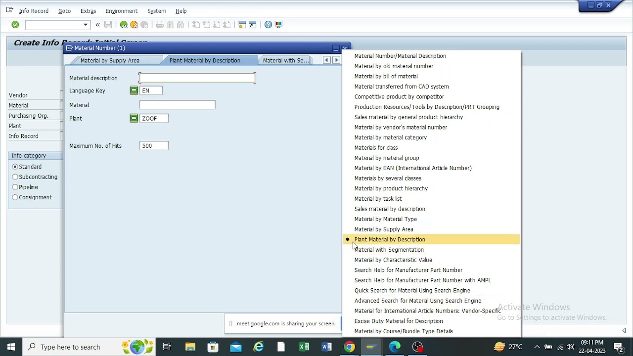 SAP MM Purchase Info Record with Scaling & PIR Configuration.