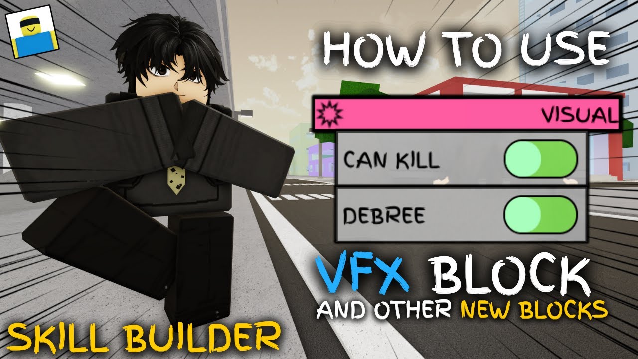 HOW TO USE VFX BLOCK AND OTHER NEW BLOCKS IN JJS SKILL BUILDER | Jujutsu Shenanigans