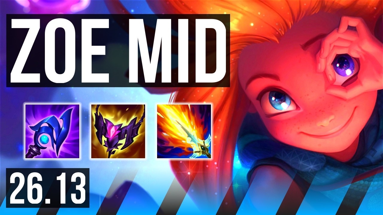 ZOE vs MEL (MID) | Deathfire Touch, Good KDA: 15/1/7 | BR Grandmaster | 26.13