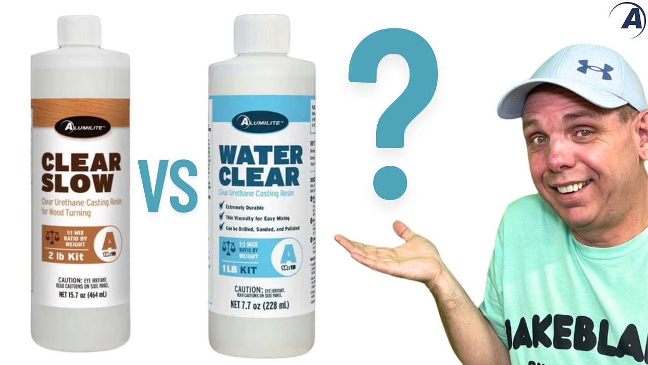 Alumilite Water Clear vs. Clear Slow | Side-by-Side Pour & Turning Comparison with Jake Thompson