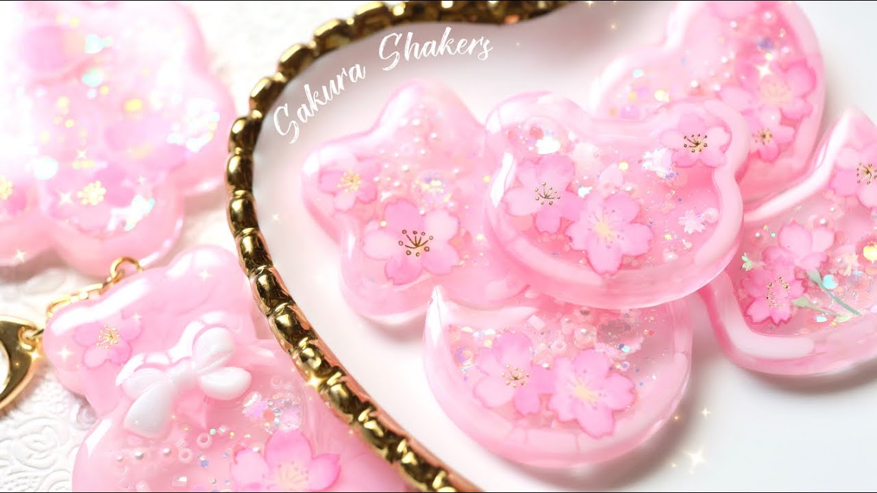 【レジン】ローズクォーツ風、桜のシェイカーを作る🌸DIY Cherry Blossom Shakers｜Resin Tutorial