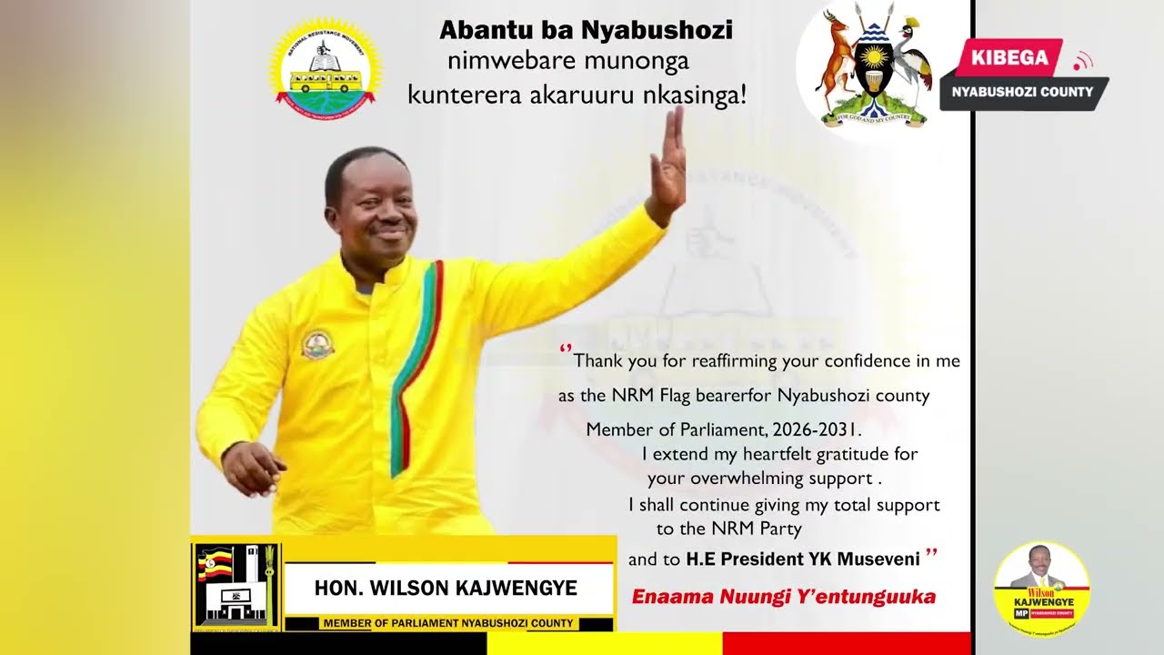 Abantu ba Nyabushozi nimwebare kutereera #mpnyabushozicounty Wilson Kajwengye akasinga akaruru