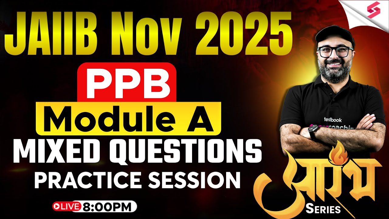 JAIIB NOV 2025 Preparation | Module A Mix Questions For PPB JAIIB 2025 Preparation By Madhav Sir