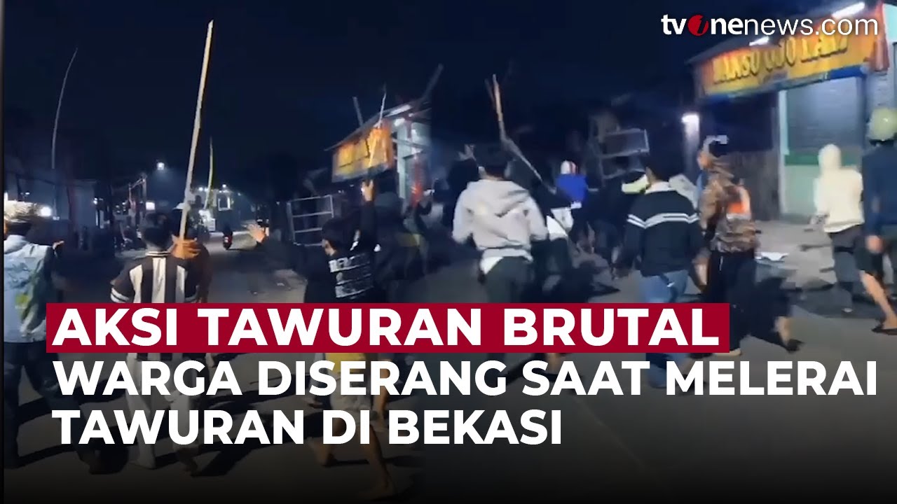 Bekasi Mencekam! Tawuran Bersenjata Tajam Ancam Nyawa, Warga Minta Polisi Bertindak | OneNews Update