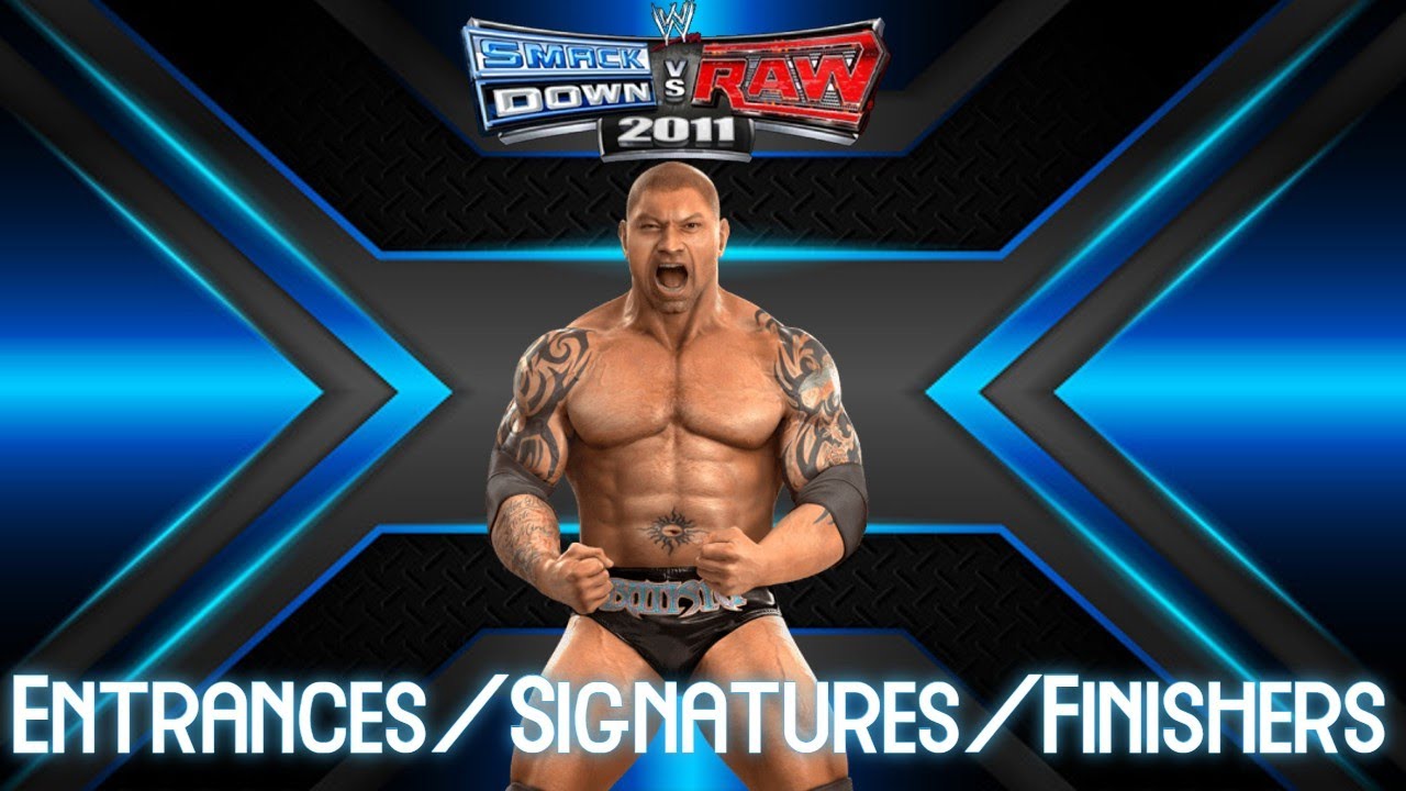 WWE Smackdown vs Raw 2011 Entrances/Signatures/Finishers: Batista