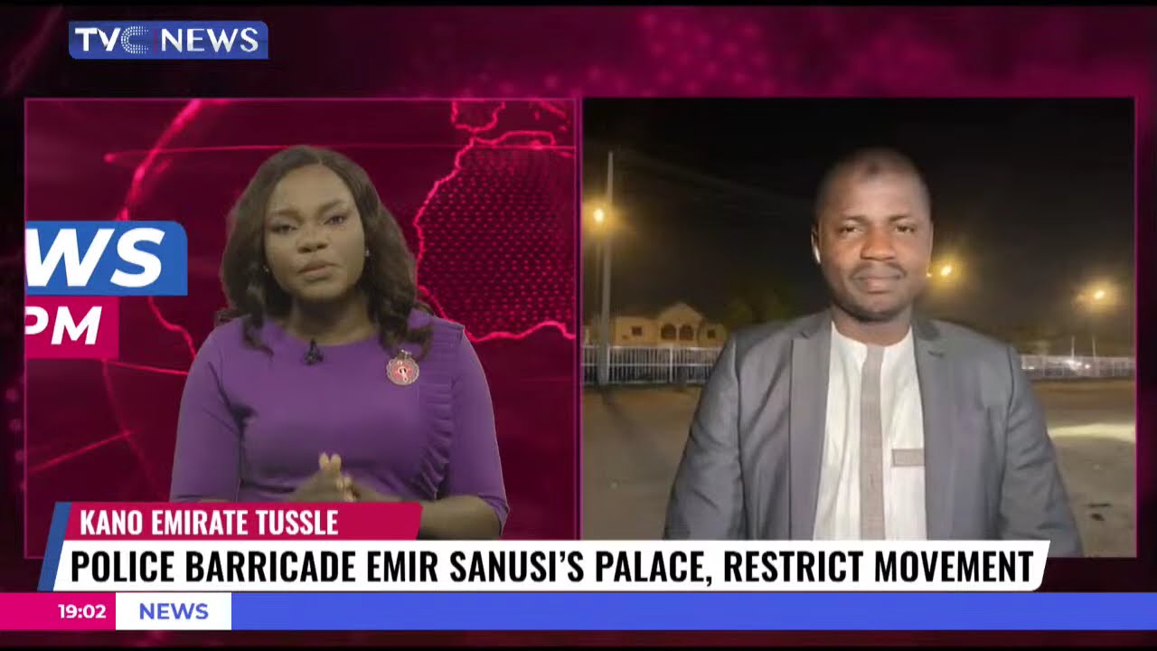 Kano Emirate Tussle: Police Barricade Emir Sanusi's Palace, Restrict Movement