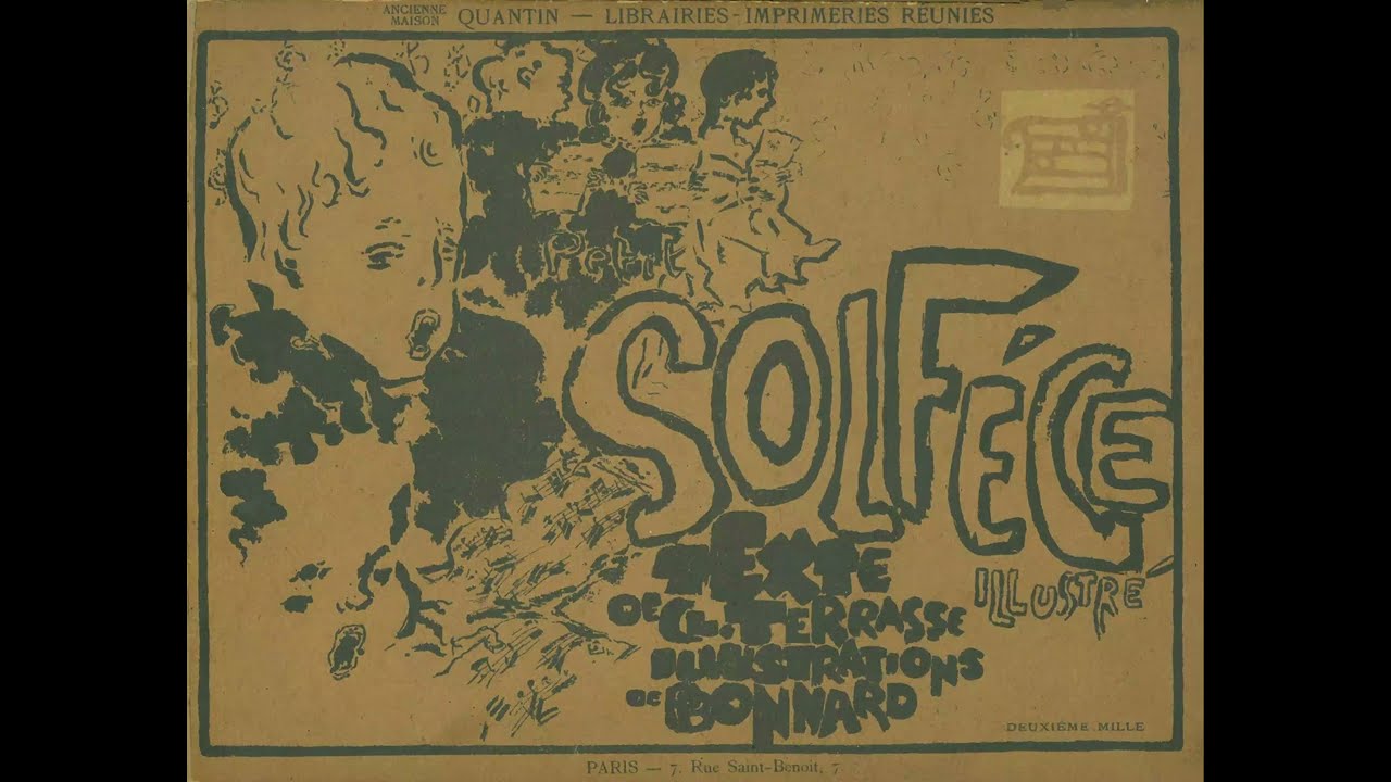Petit Solfège illustré par Pierre Bonnard
