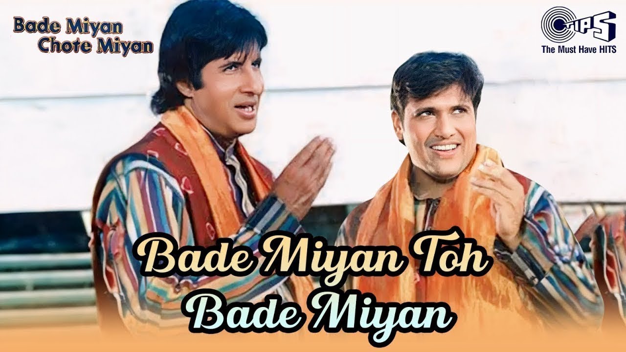Bade Miyan Chote Miyan | Amitabh Bachchan | Govinda | Udit Narayan | Sudesh Bhosle
