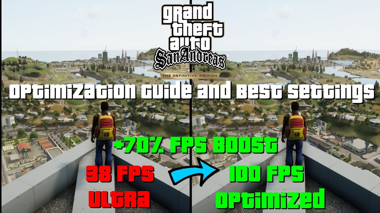 GTA San Andreas Definitive Edition | Руководство по оптимизации/Лучшие настройки | Тестирование в...