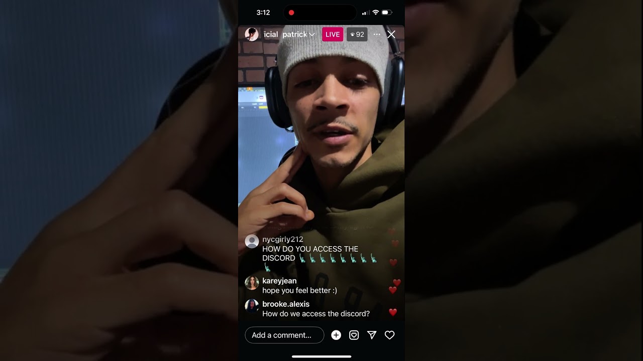 Patrick Breeding live on Instagram 2/16/2025