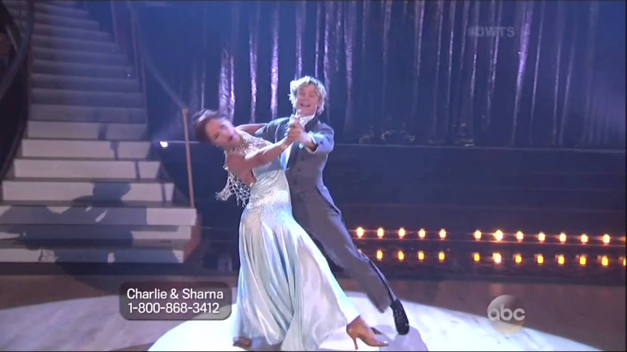 Sharna Burgess and Charlie White dancing Foxtrot on DWTS 5 12 14