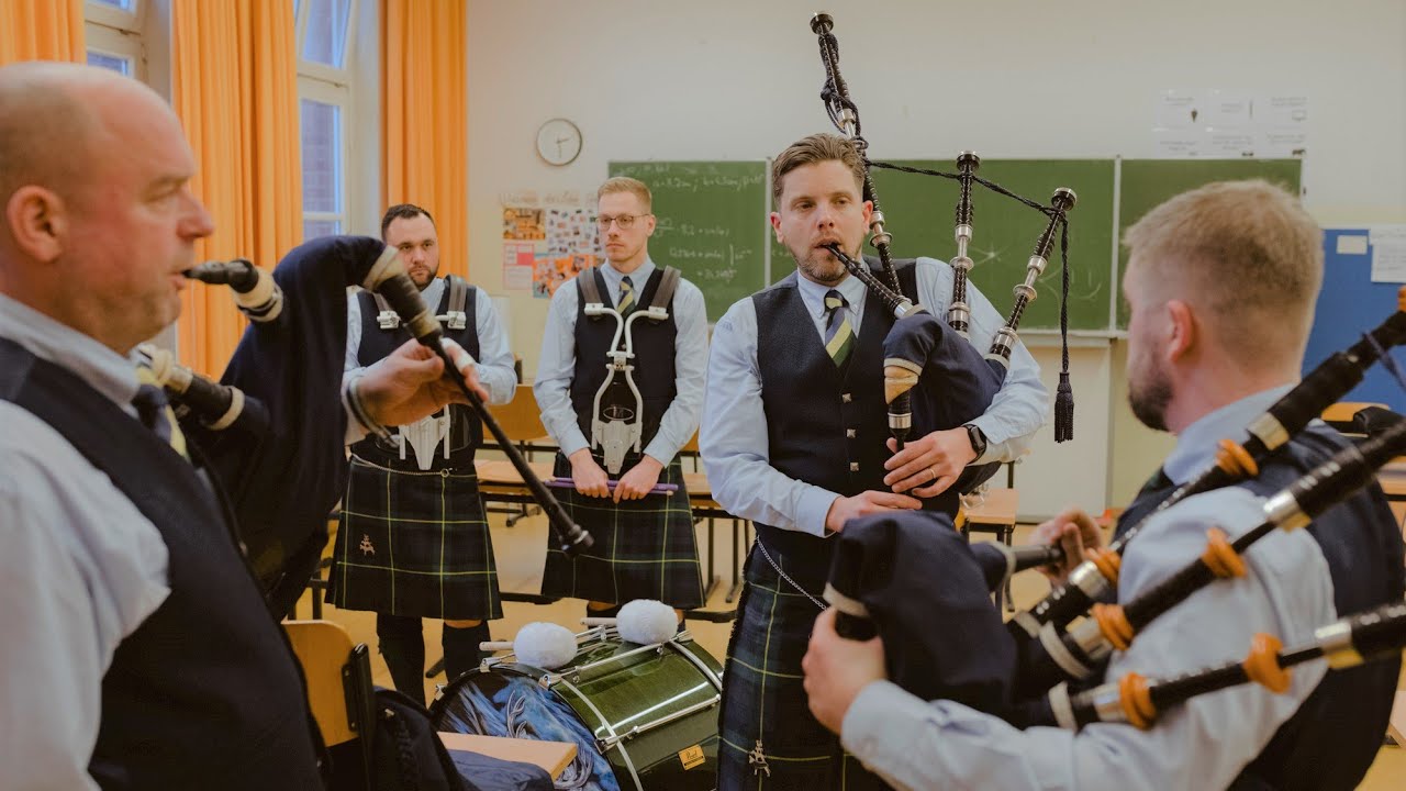 So schottisch kann Bremen sein: Mit dem Dudelsack-Verein Crest of Gordon auf der Winter Competition