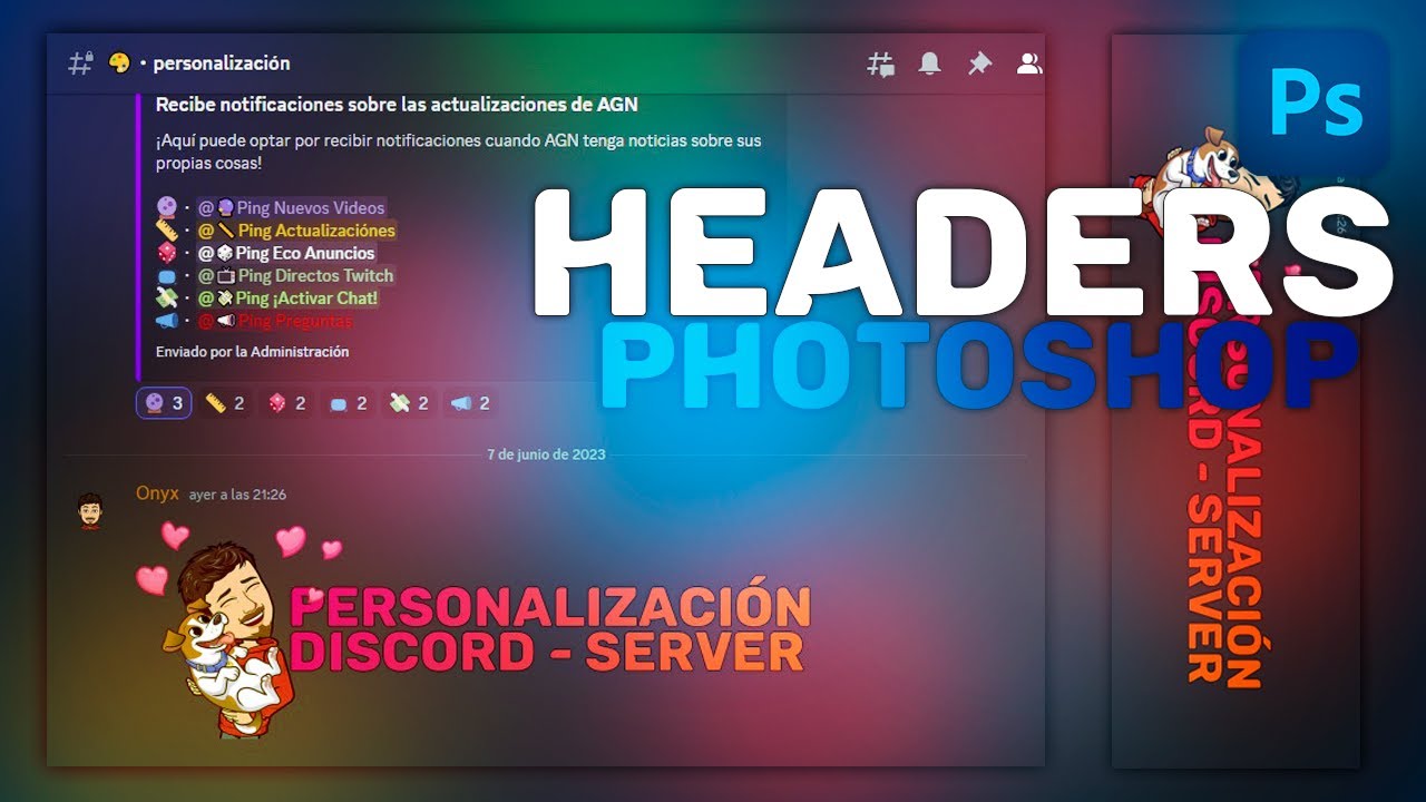 Cómo Crear Headers para Discord con Photoshop CC — Personalización
