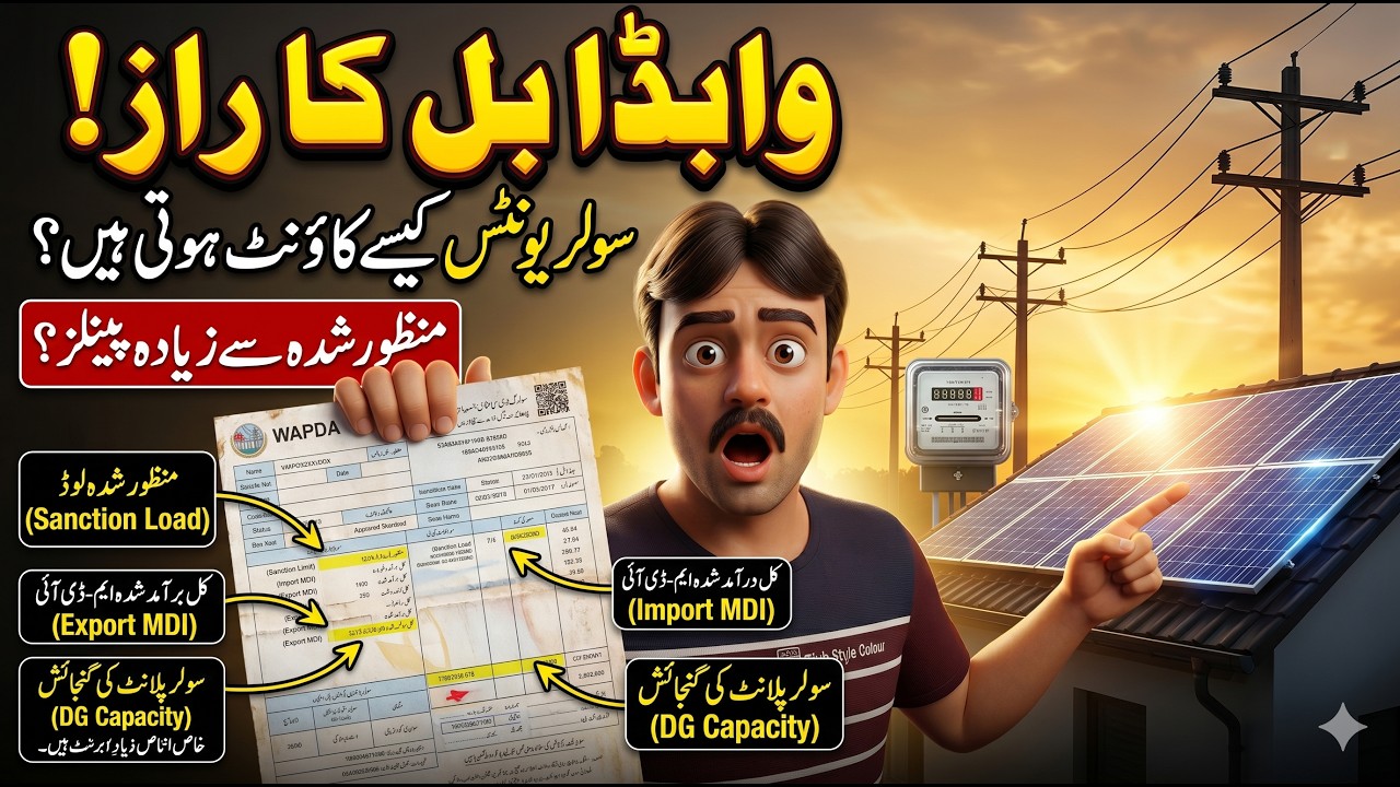Electricity Bill Full Guide 2026 | Import MDI, Export MDI Aur Solar Net Metering