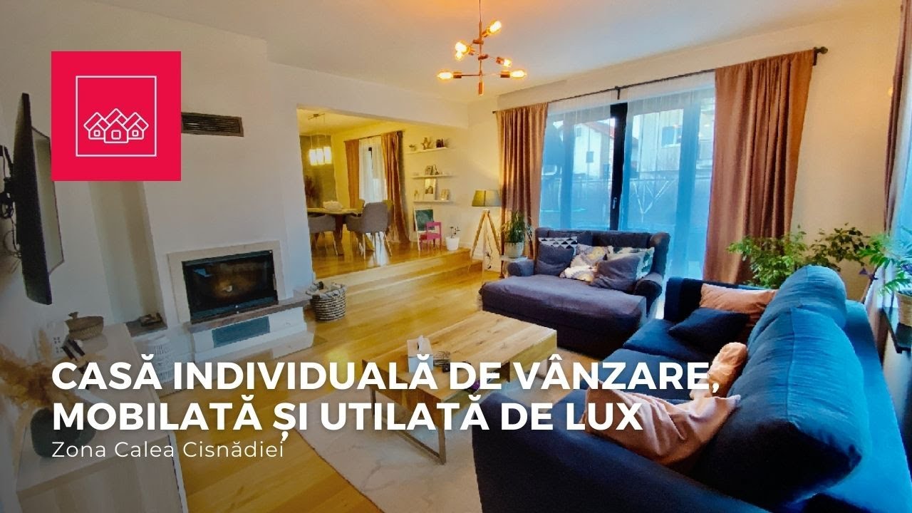 Casa De Vanzare In Sibiu - Individuala, Mobilata Si Utilata De Lux