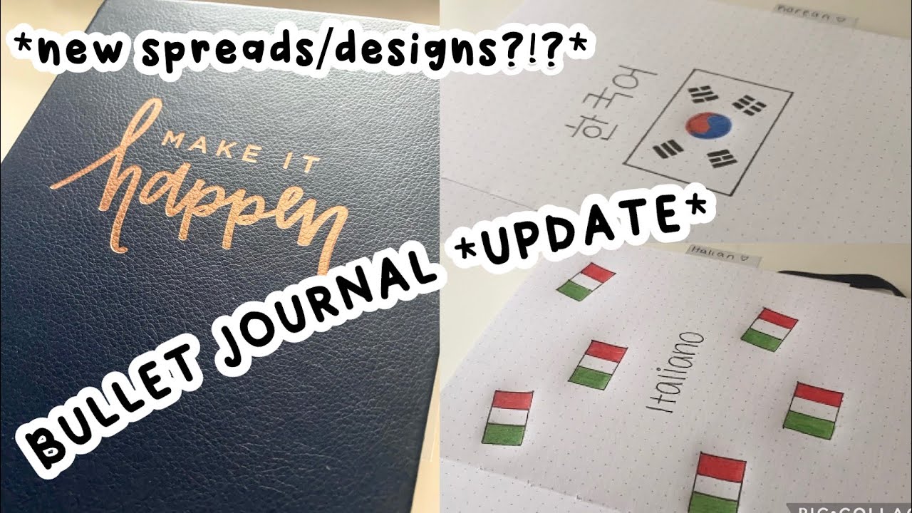 *UPDATING* MY LANGUAGE BULLET JOURNAL ~NEW SPREADS & NEW DESIGN* | LANGUAGE BULLET JOURNAL