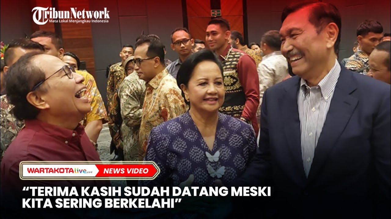 Luhut Apresiasi Kedatangan 'Musuhnya'Rizal Ramli di Momen  Ulang Tahunnya