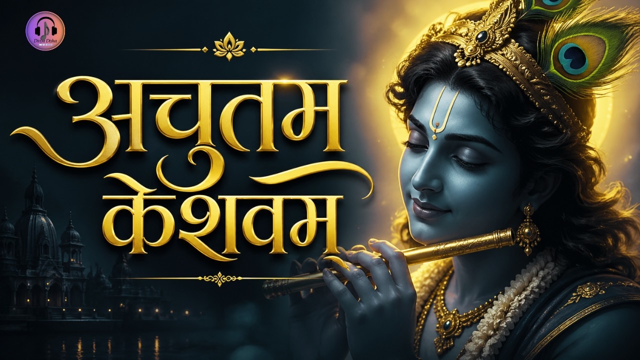 अच्युतम केशवम - Lyrical | Achyutam Keshavam Krishna Damodaram | Bhajan | कौन कहता है भगवान आते नहीं