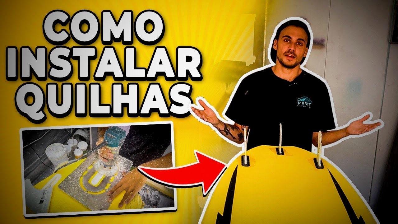 Caixa de quilha FUTURES na prancha de surfe - Como instalar