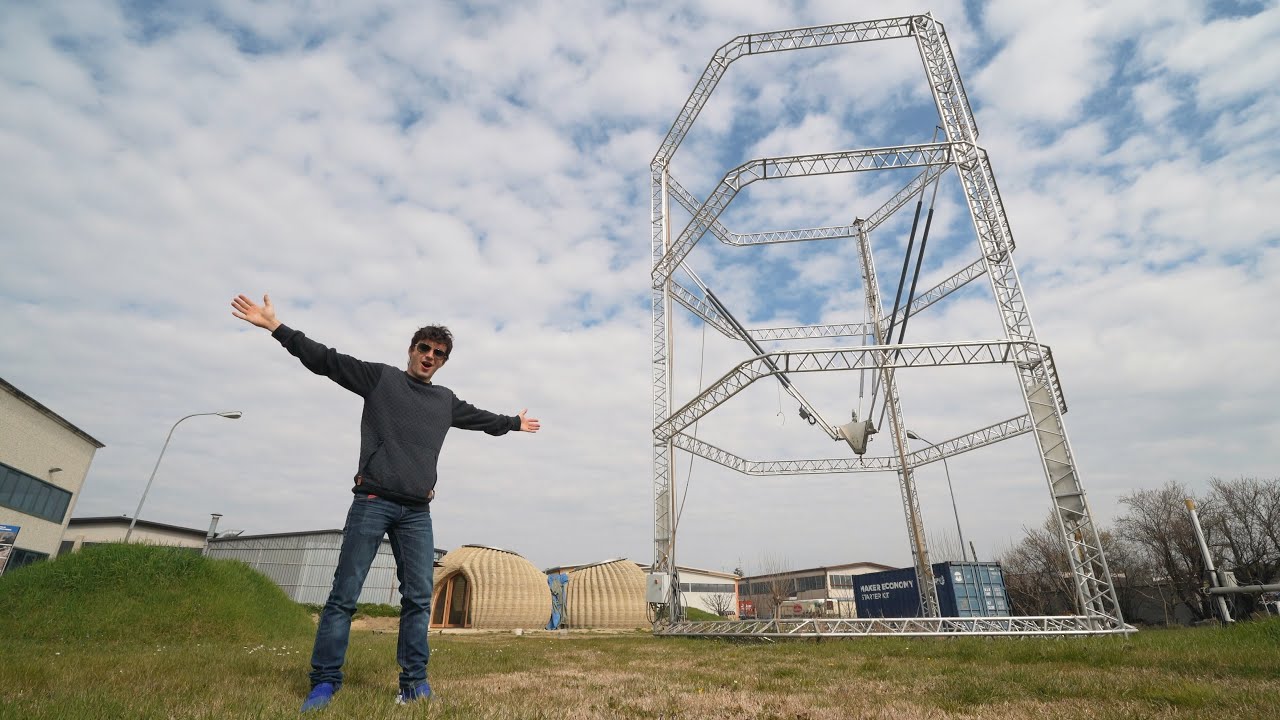 LA STAMPANTE 3D PIÙ GRANDE AL MONDO (per stampare case)