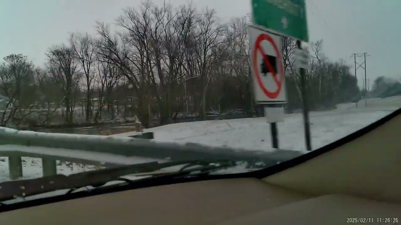 Taking A #roadtrip  From Markle To Peru Checking Out The #snow   Over Night
