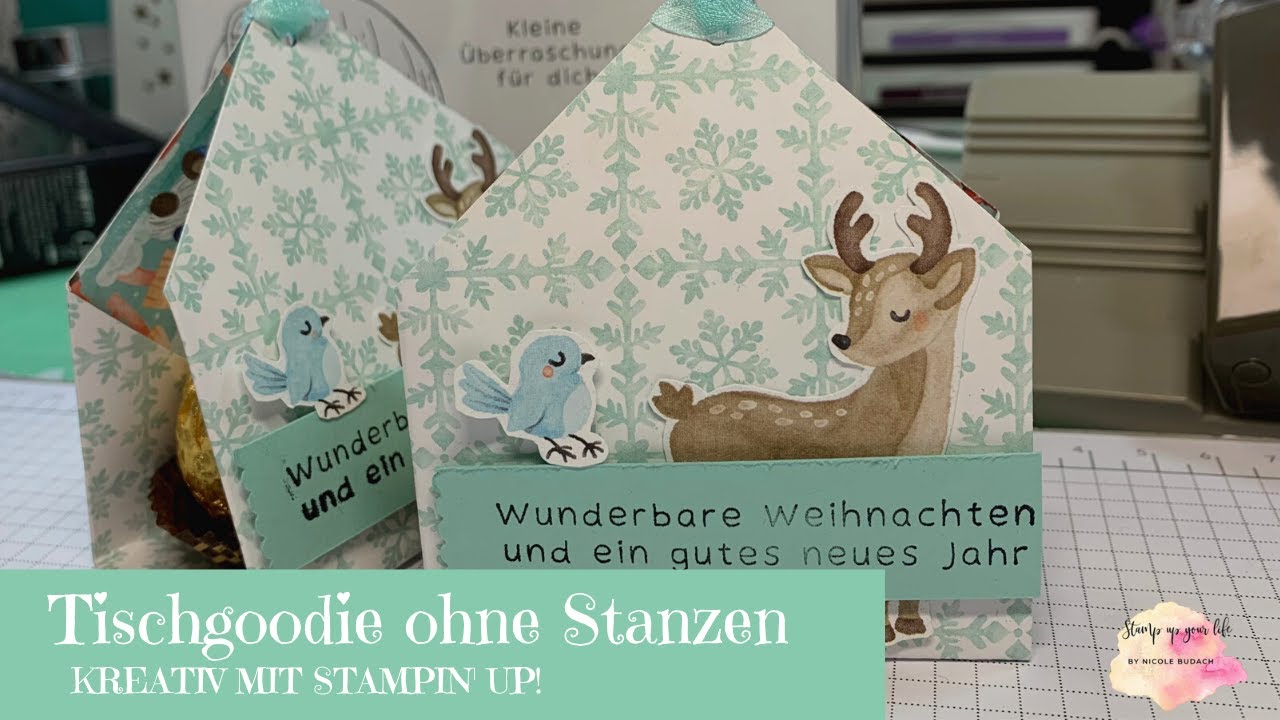 Tischgoodie ohne Stanzmaschine.....schnell gemacht