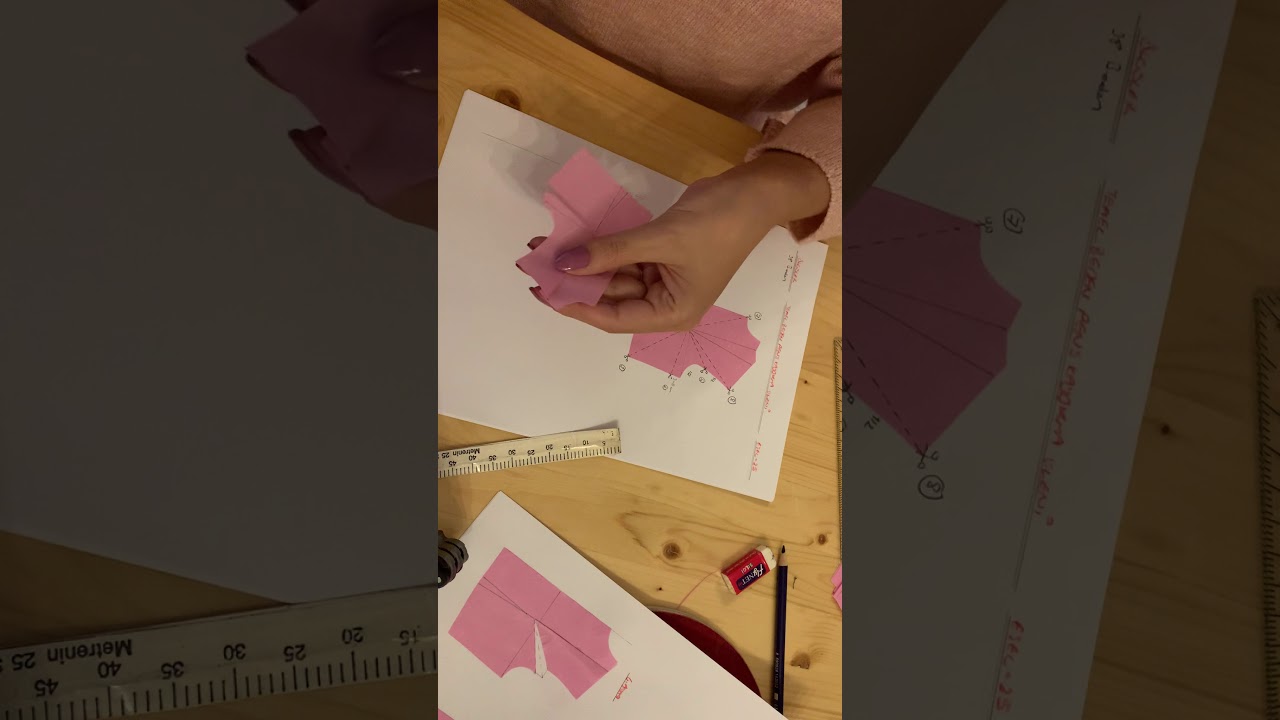 Kalıp dersi13 Temel Beden Pens Kaydırma örnekleri (8 örnek)