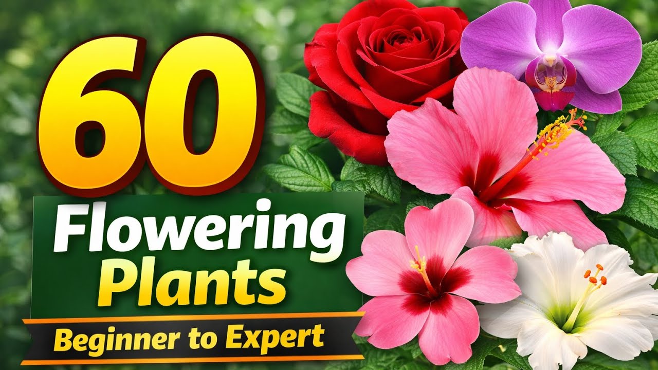 60 Best Flowering Plants (With Scientific Names) for Home Garden 🌸 | Beginner to Advanced 