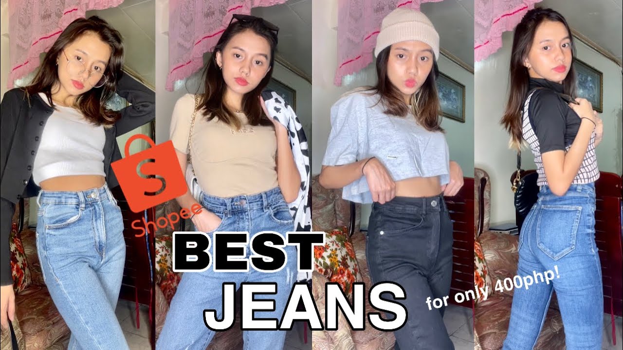 BEST JEANS/PANTS in SHOPEE! 💸 (zara & stradivarius overruns)