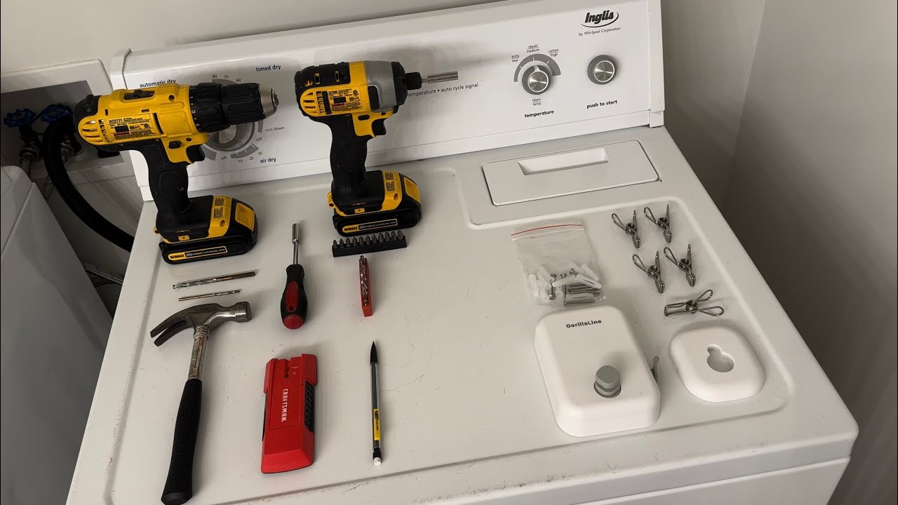 DIY — Руководство по установке бельевой веревки в прачечной — GorillaLine