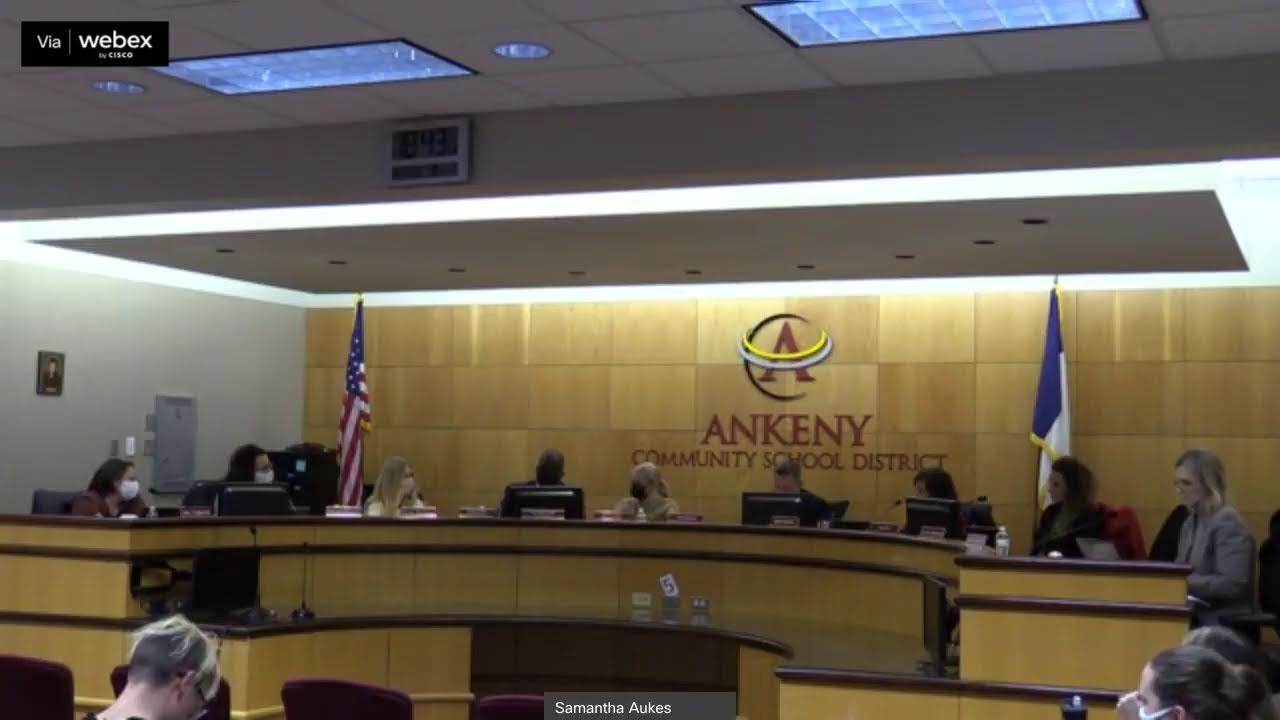 Ankeny Board of Education Meeting 12.21.21