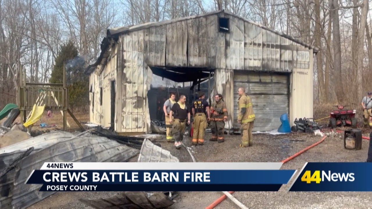 Barn fire causes extensive damage on Hebmar Drive in Posey County