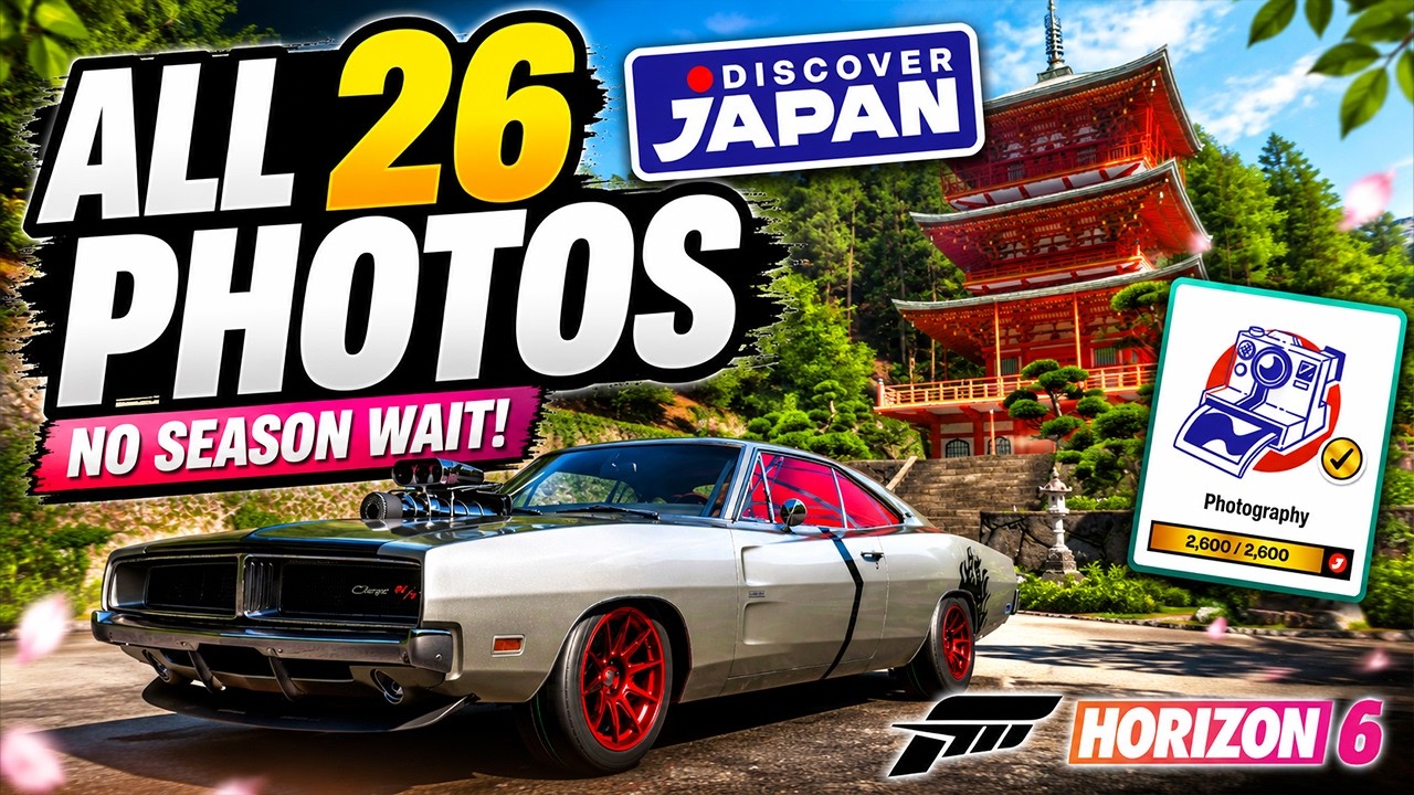 All 26 Photo Locations FAST - Discover Japan Photography Guide &ndash; Forza Horizon 6