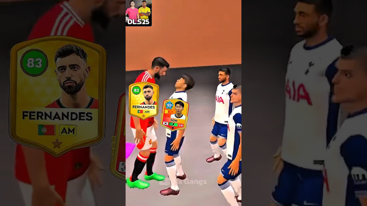 Bruno Fernandes vs Son Heung-min 😂  dls 25 #dls25 #football #dlsgangs #manchesterunited #tottenham